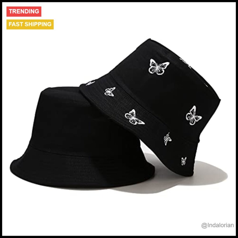Reversible Bucket Hat Packable Foldable Cotton Ca… - image 3